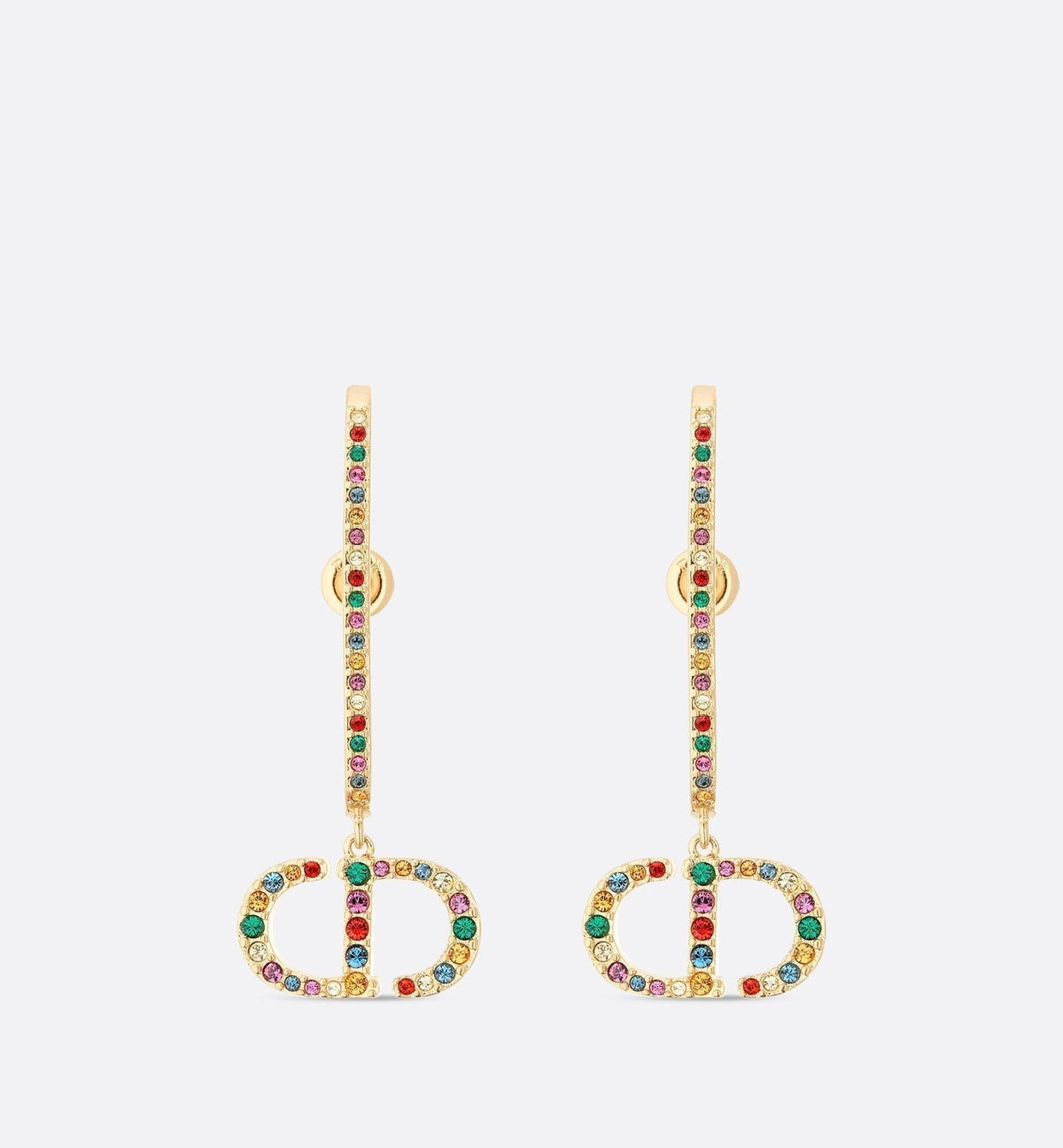 18K Dior 30 Montaigne Crystals Earrings