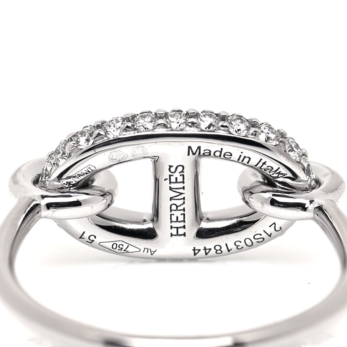 18K Farandole Diamond Hermes Ring