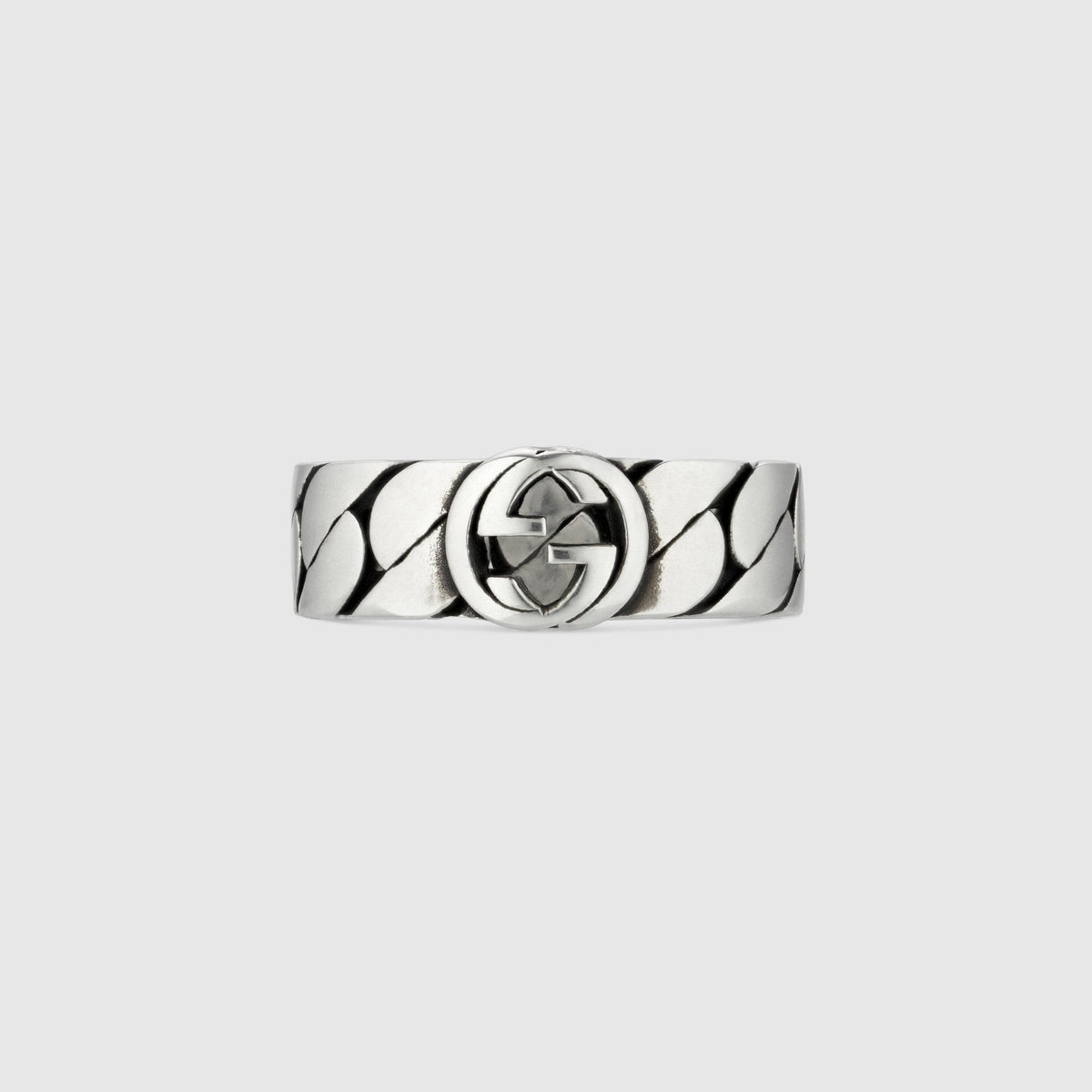 Double Gucci Interlocking Gucci Wide Ring