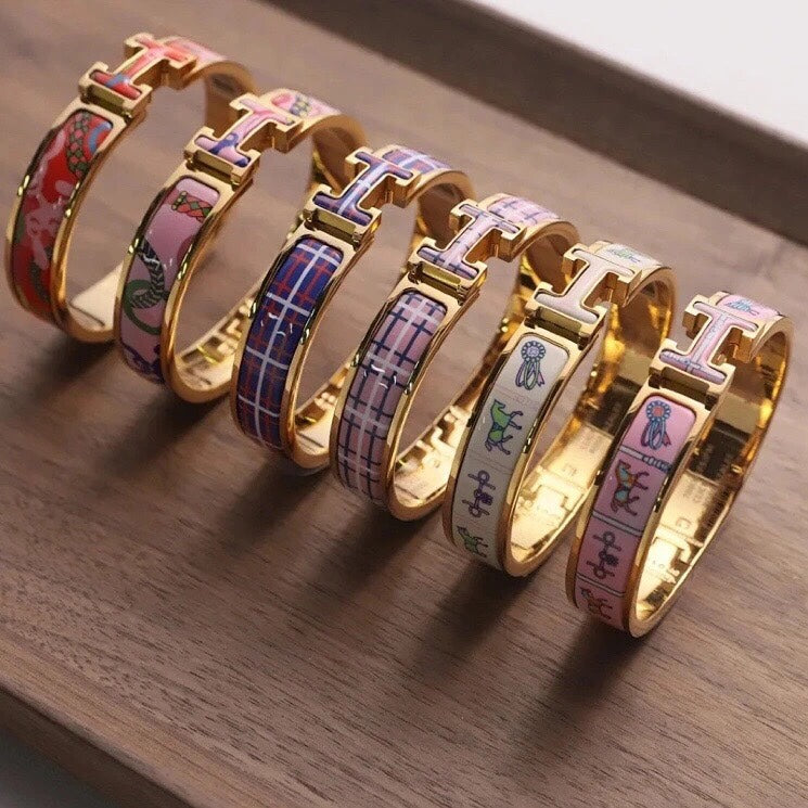 18K Clic Hermes Purple Bracelet