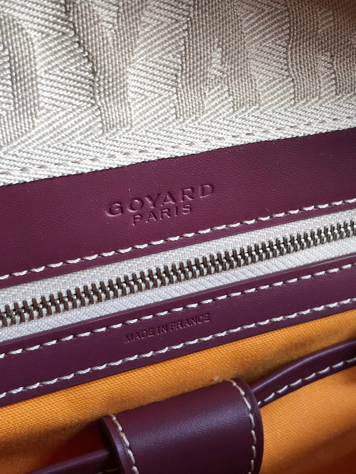 SAINT JEANNE BAG 35 IN CANNON PINK GOYARDINE CANVAS AND CALFSKIN