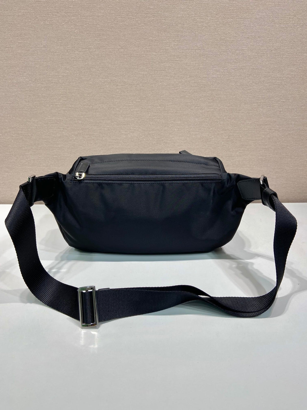 PRADA BELT BAG 27 IN BLACK RE-NYLON