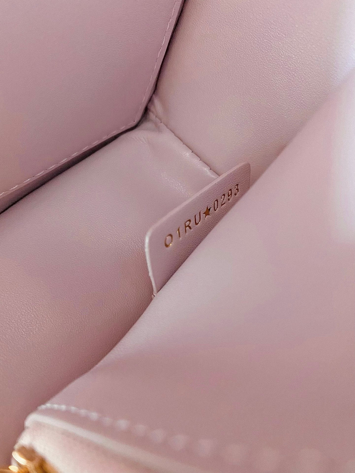 DIOR MEDIUM FLAP BAG 22 IN BABY PINK QUILTED ALLOVER CALFSKIN