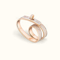 18K Kelly Gavroche Double Hermes Ring