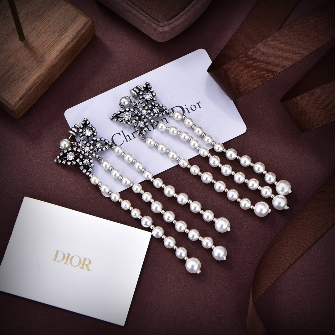 18K Dior Papillon De Nuit Earrings