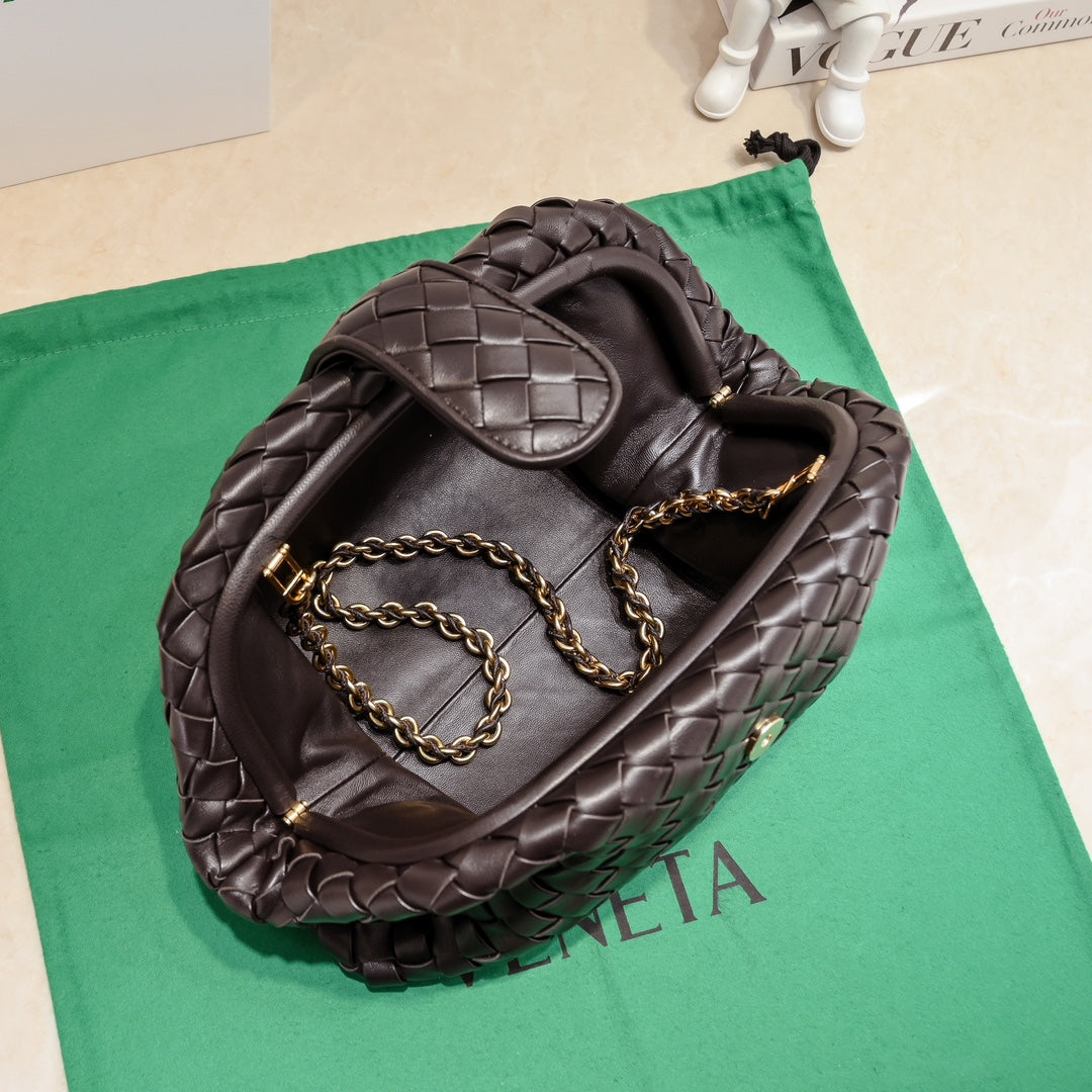 Teen Lauren 1980 With Chain 31.5 Chocolate Leather Ghw