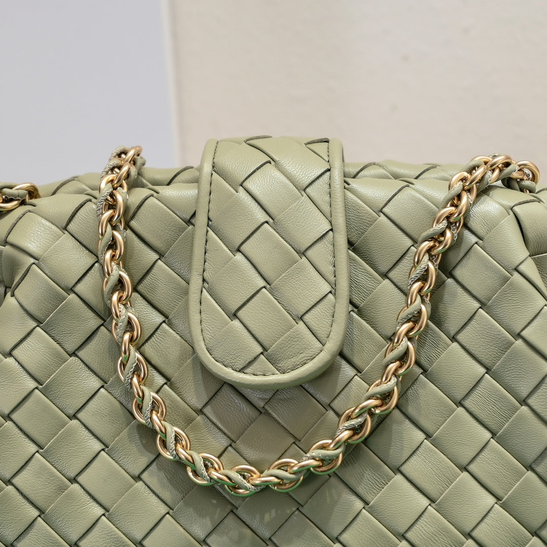 Teen Lauren 1980 With Chain 31.5 Green Leather Ghw