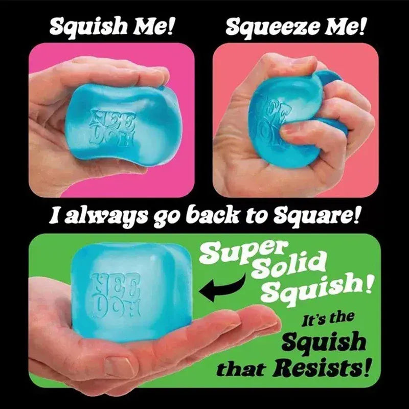 Schylling Needoh Nice Cube Sensory Toys Stress Relieving Blocks Pinching Relieving Puzzle Solving Venting Children Souvenir